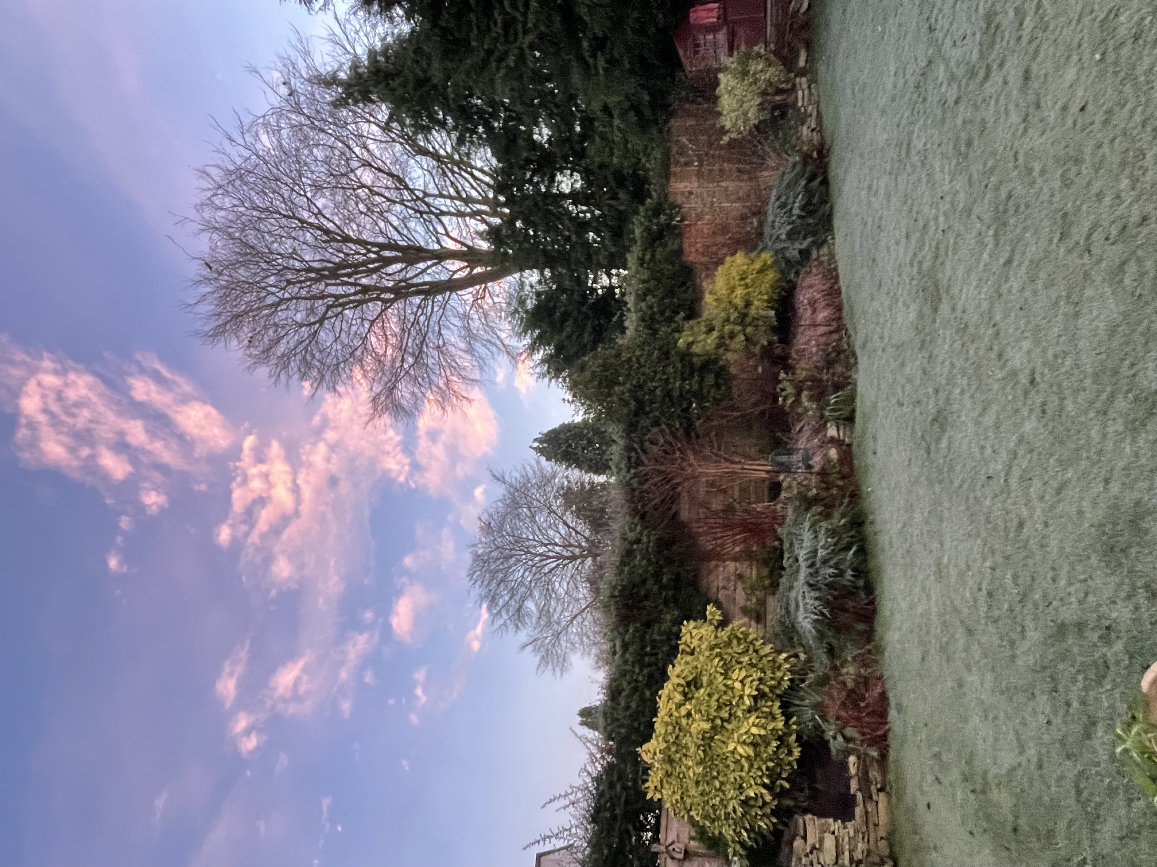 January 2022 Bright frosty morning UK
