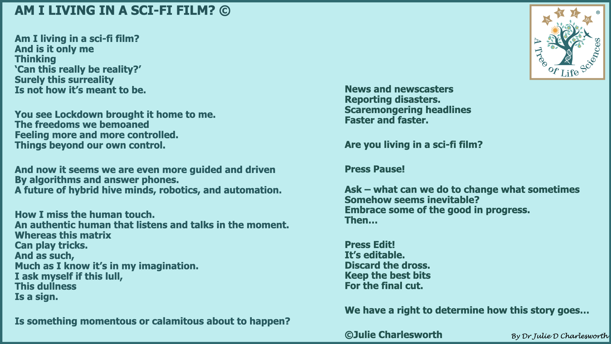 SciFi Film Poem Card